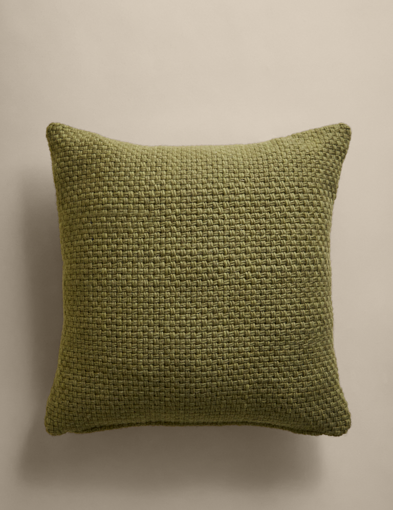 Pure Wool Basket Weave Cushion Pure Wool Basket Weave Cushion
