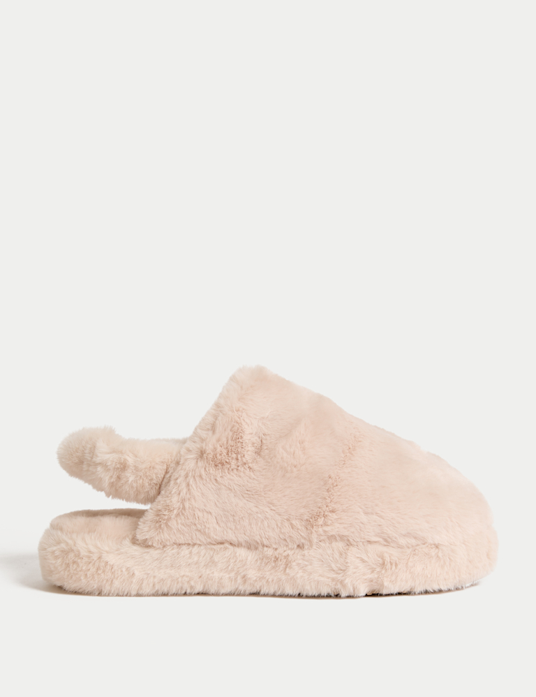 Faux Fur Mule Slippers