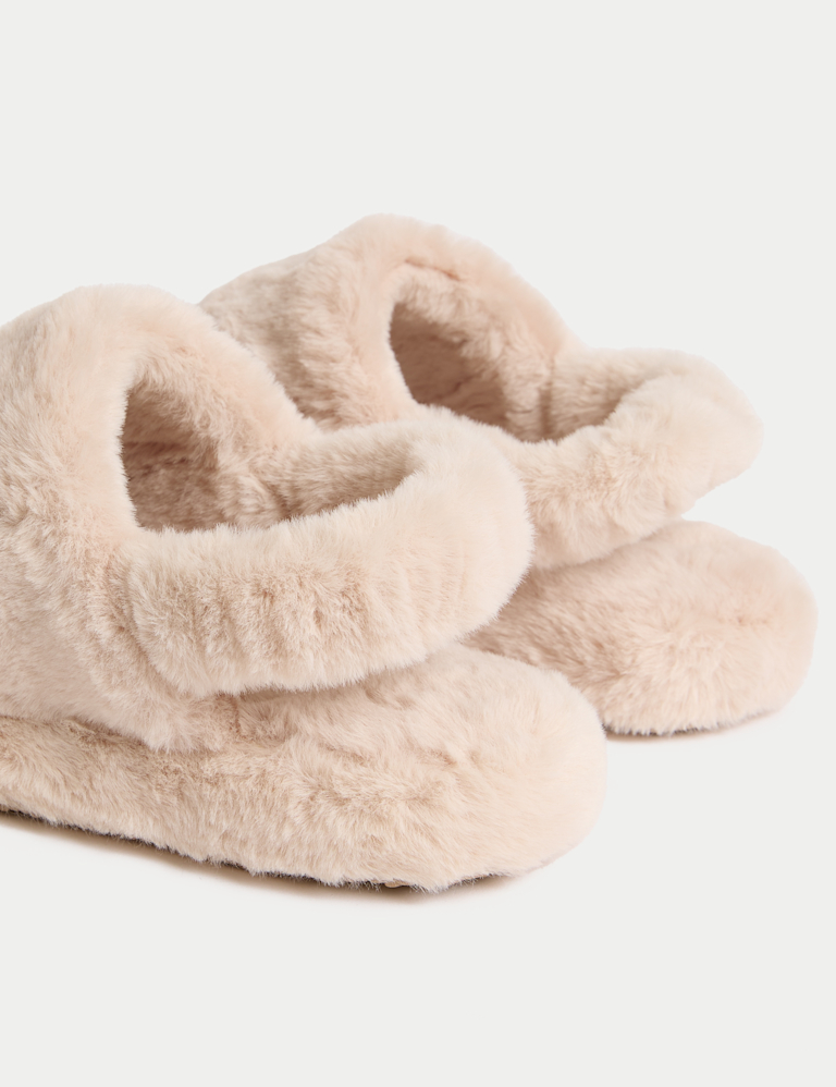 Faux Fur Mule Slippers