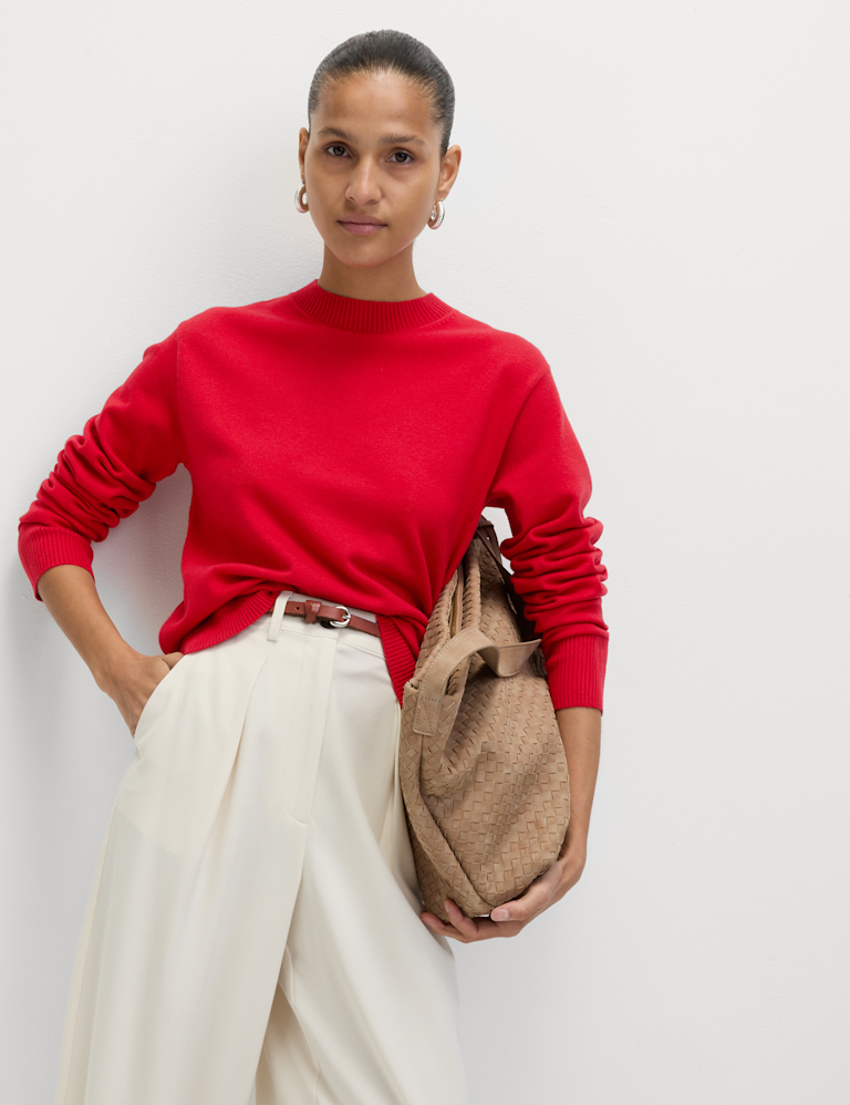 Air-Yarn Crew Neck Jumper