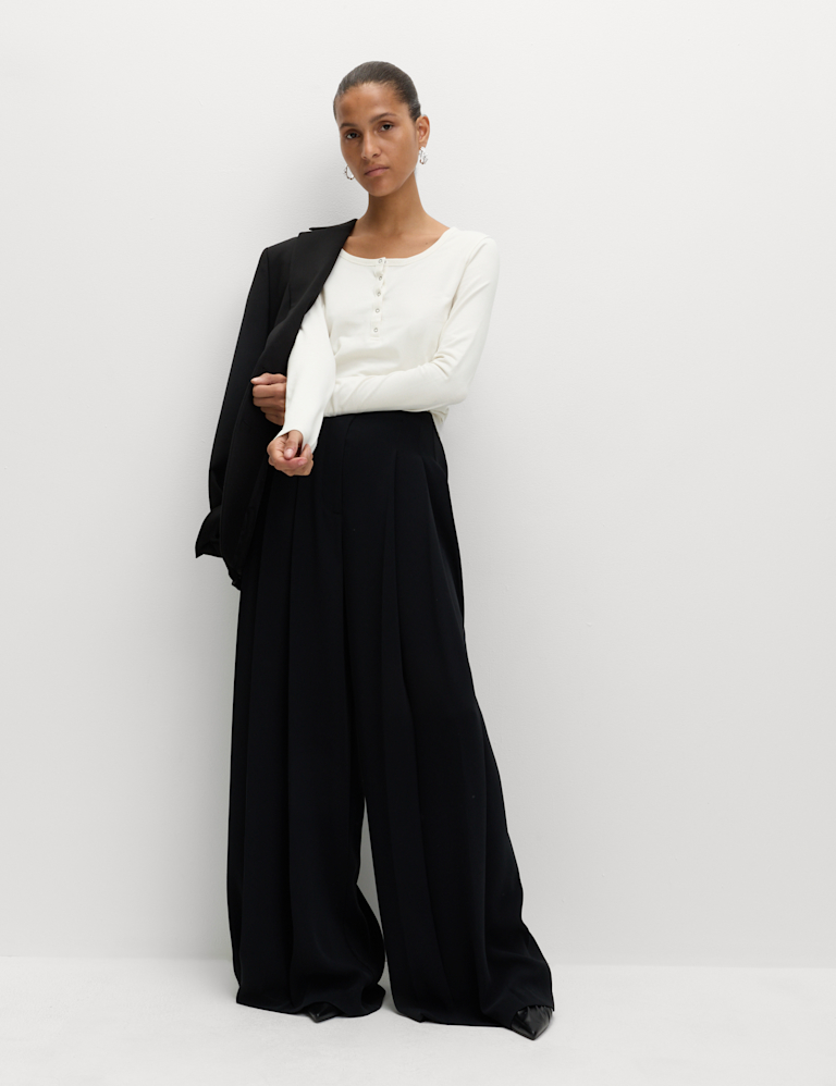 Cotton Rich Garment Dye Henley Top