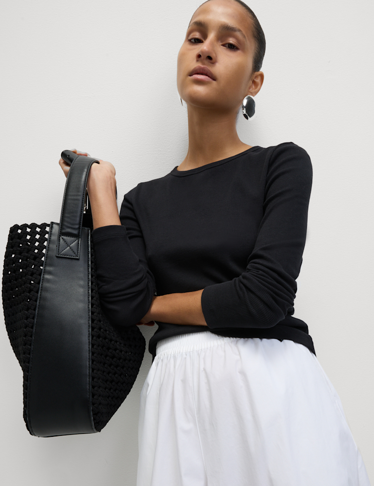 Cotton Rich Ribbed Top