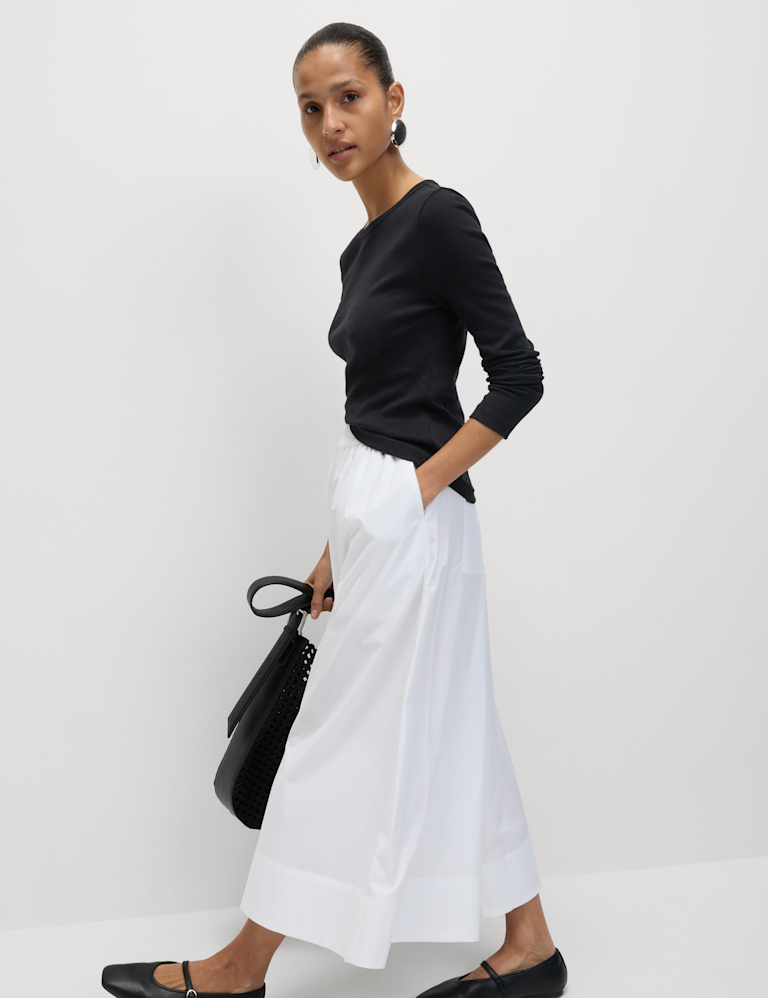 Cotton Rich Ribbed Top