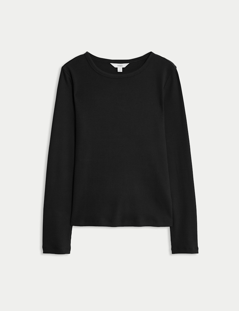 Cotton Rich Ribbed Top