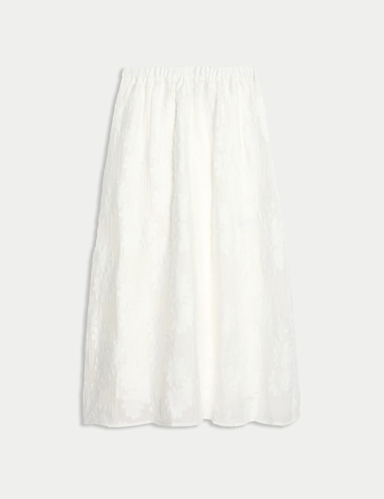 Jacquard Midi Circle Skirt