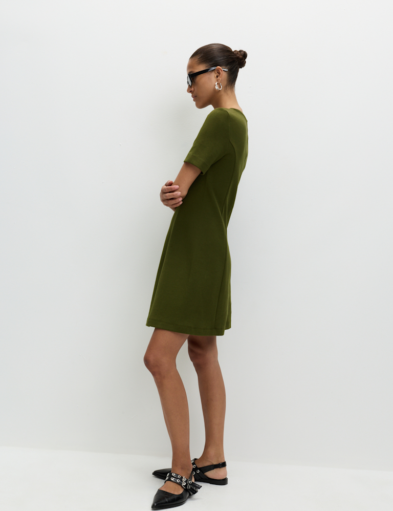 Cotton Rich Jersey Mini Skater Dress