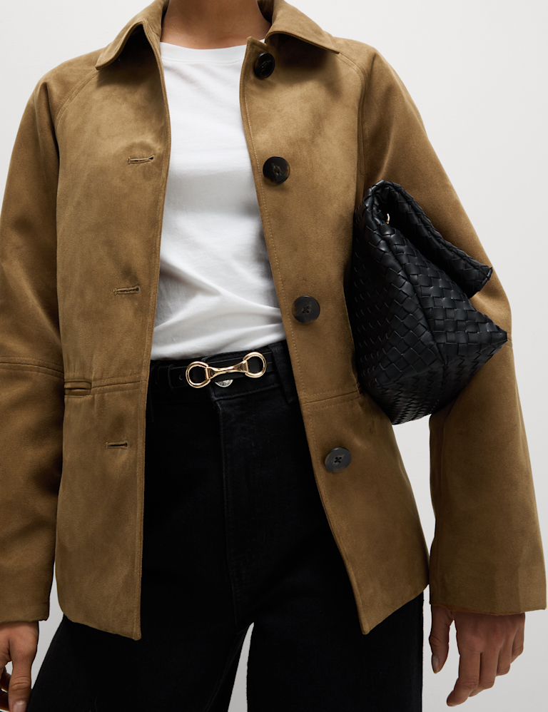 Suedette Lightweight Jacket Marks and Spencer Cyprus