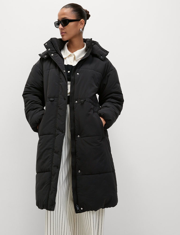 Thermowarmth™ Hooded Longline Puffer Coat Marks and Spencer