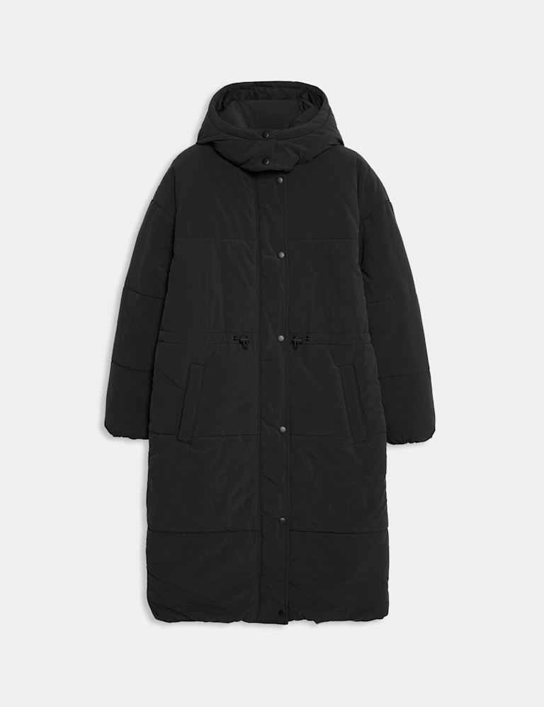 Thermowarmth™ Hooded Longline Puffer Coat Marks and Spencer