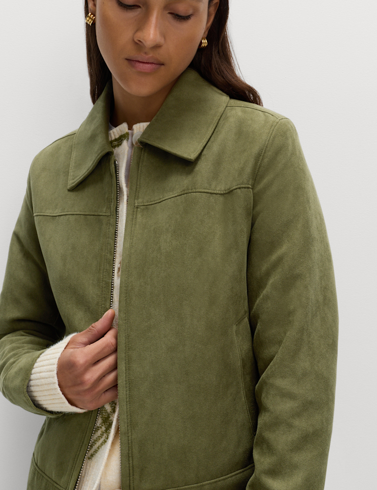 Suedette Harrington Jacket Suedette Harrington Jacket