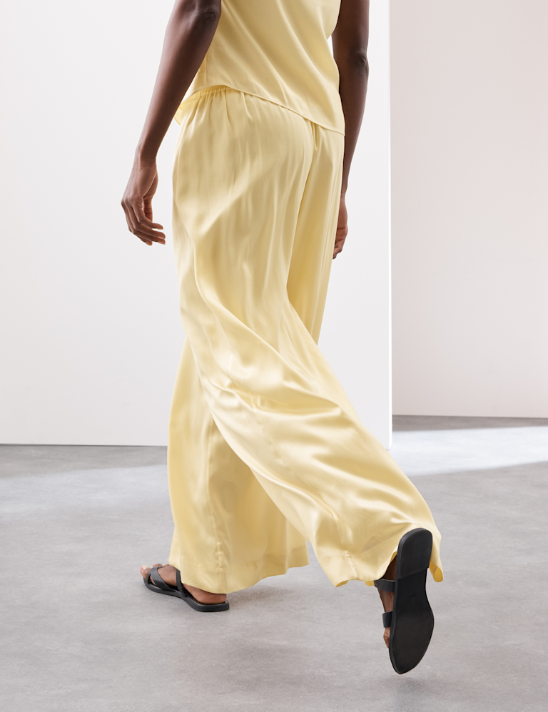 Cupro Rich Wide Leg Trousers Cupro Rich Wide Leg Trousers