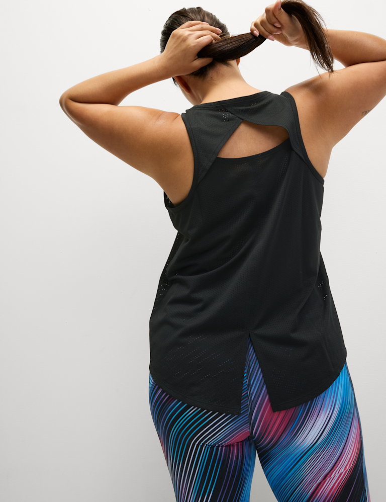 Textured Lightweight Relaxed Vest Top