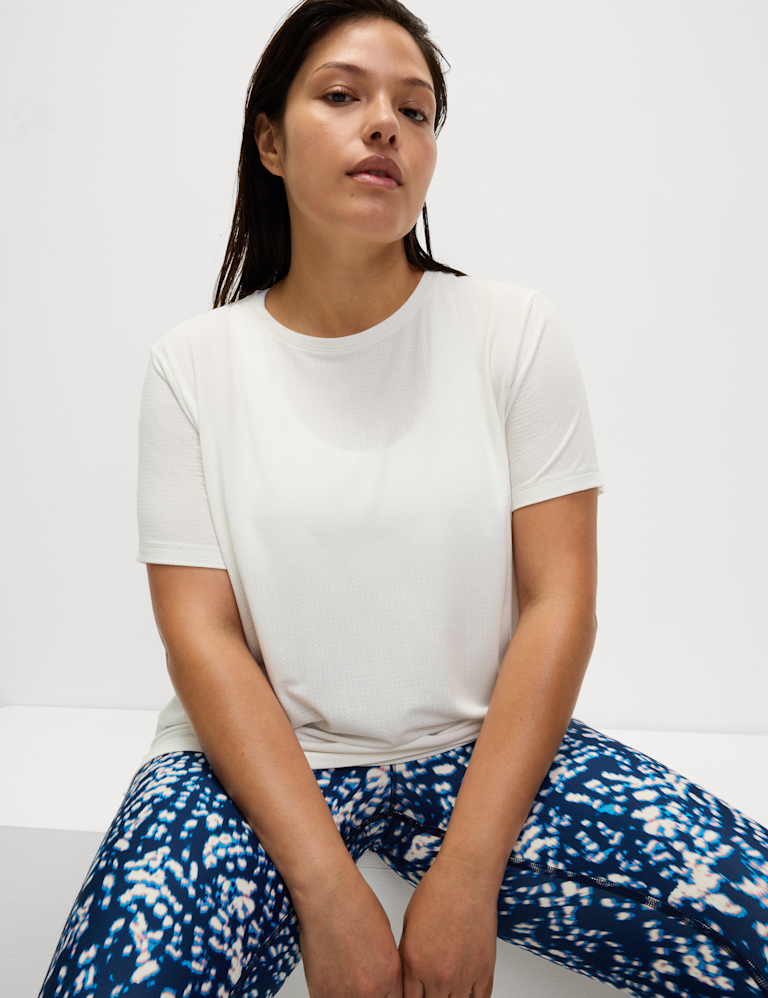 Brushed Crew Neck Relaxed T-Shirt