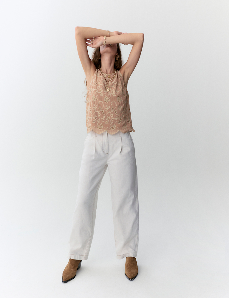 High Waisted Barrel Jeans