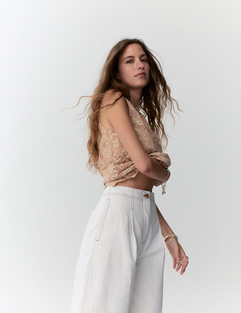 High Waisted Barrel Jeans