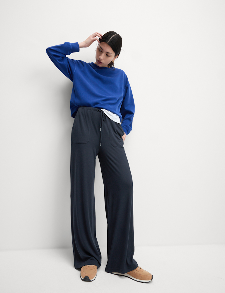 Jersey Wide Leg Trousers Jersey Wide Leg Trousers