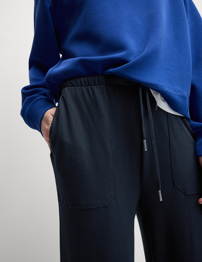 Jersey Wide Leg Trousers