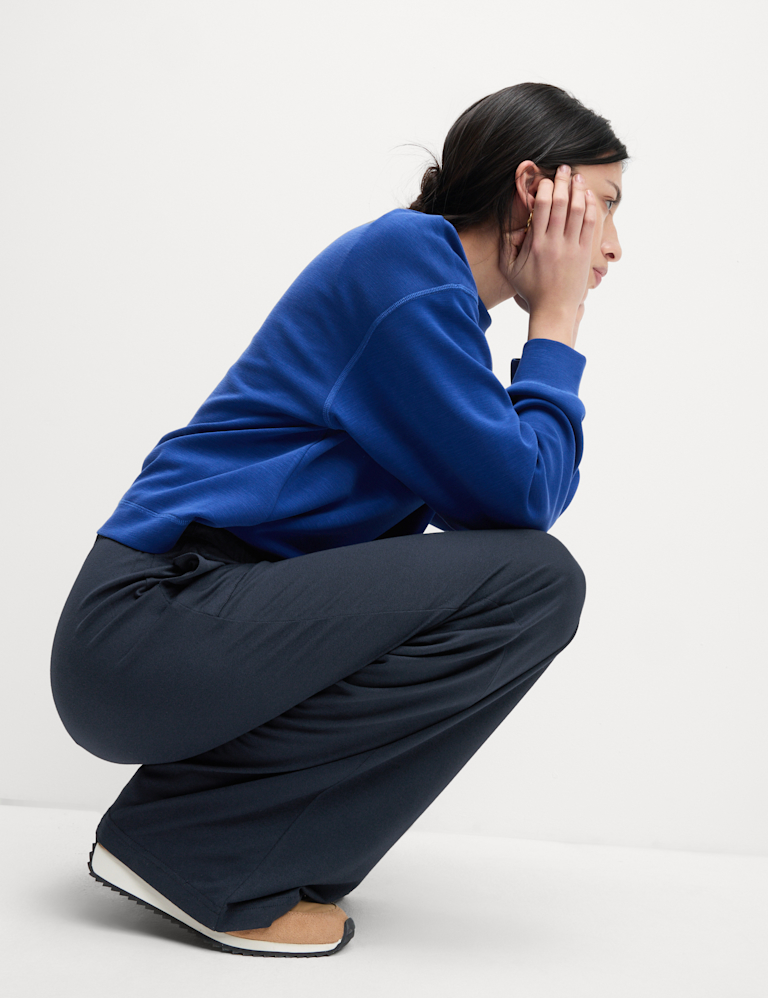 Jersey Wide Leg Trousers