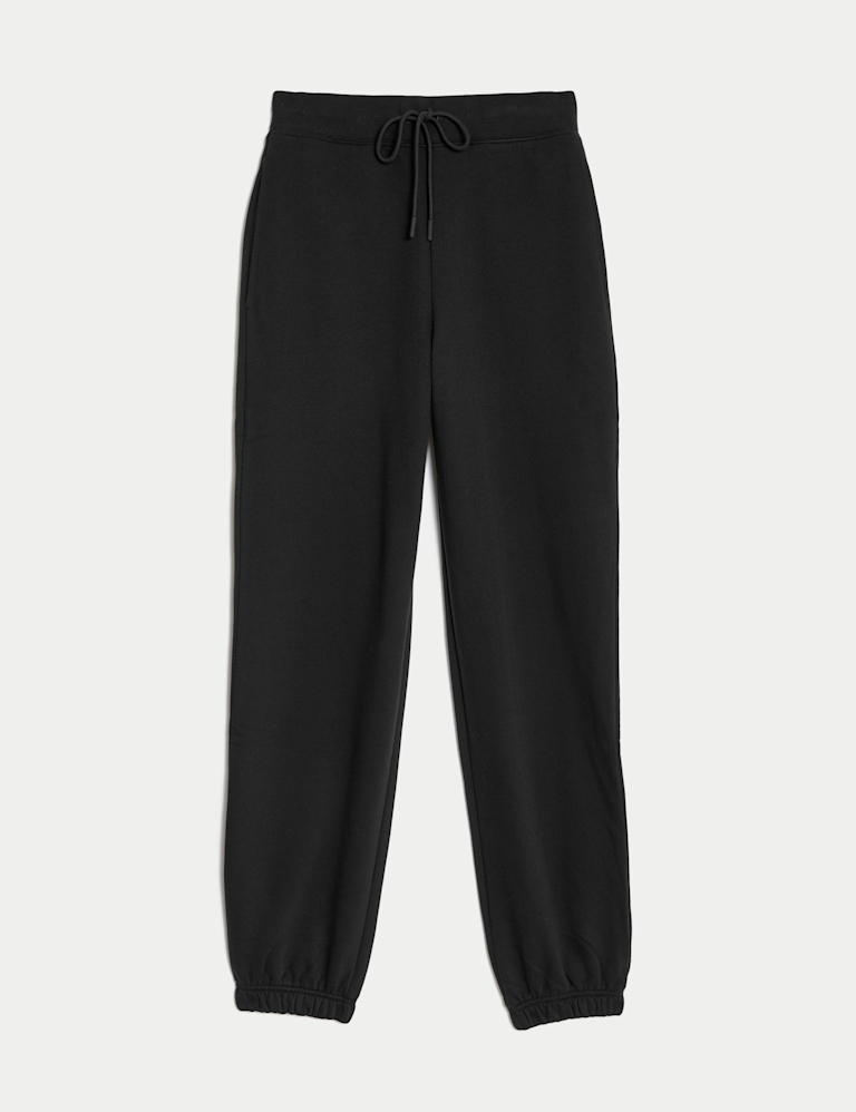 Cotton Rich Drawstring Cuffed Joggers