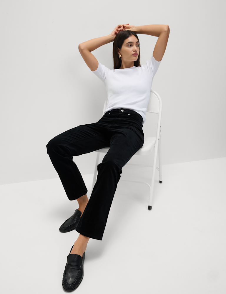 Cord Straight Leg Trousers