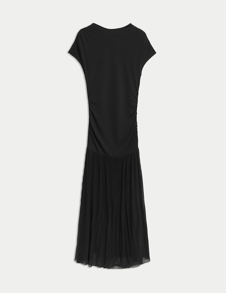 Jersey Pleated Midaxi Dress
