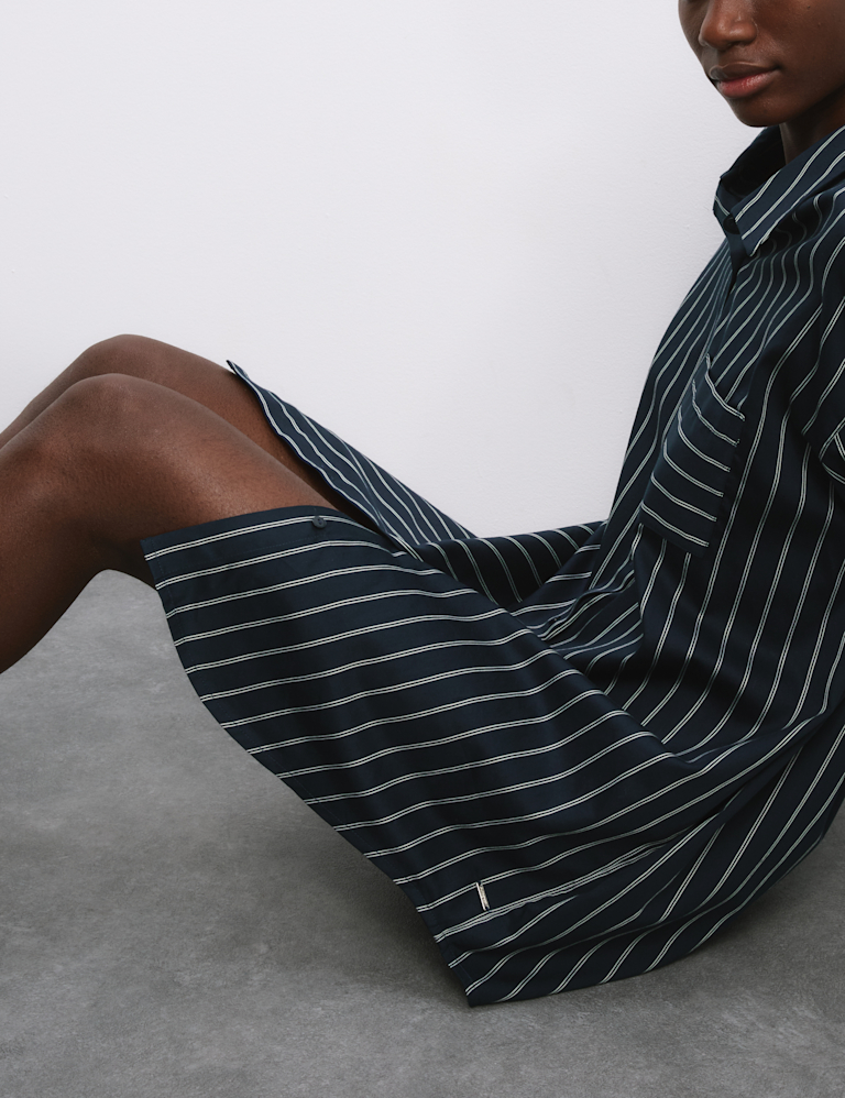 Pure Cotton Striped Nightshirt