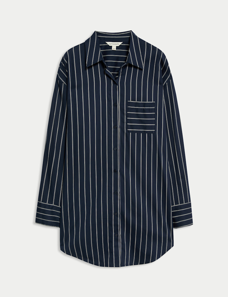 Pure Cotton Striped Nightshirt