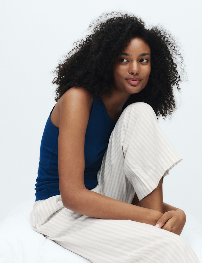 2pk Pure Cotton Striped Pyjama Bottoms 2pk Pure Cotton Striped Pyjama Bottoms