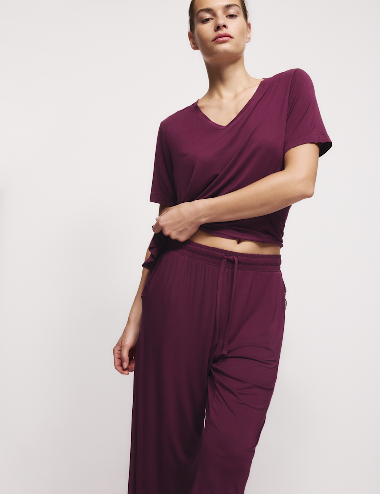 Viscose Lace Pyjama Set