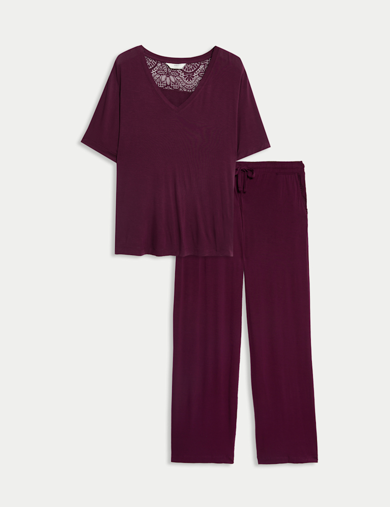 Viscose Lace Pyjama Set