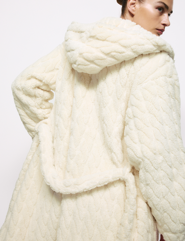 Jacquard Short Dressing Gown