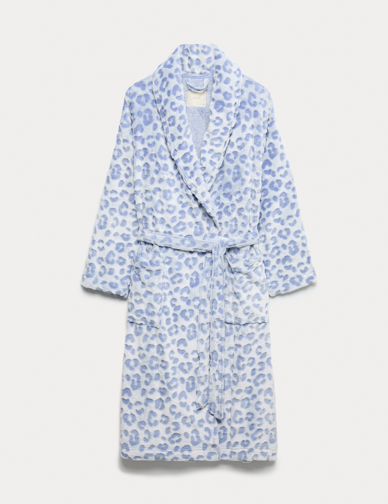 Animal Print Shimmer Dressing Gown