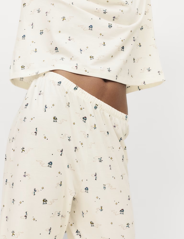 Pure Cotton Printed Pyjama Set