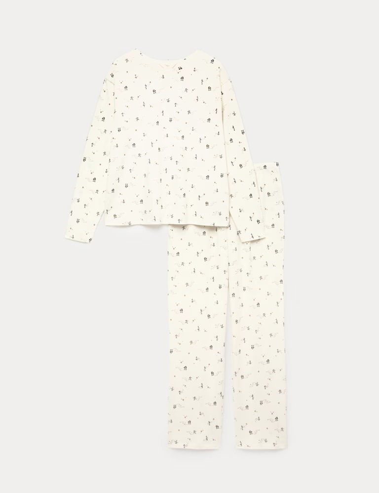 Pure Cotton Printed Pyjama Set