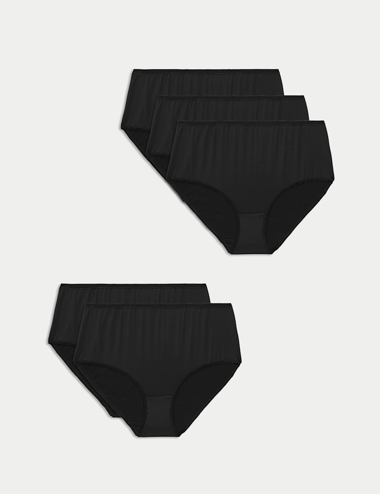 5pk No VPL Microfibre High Rise Shorts