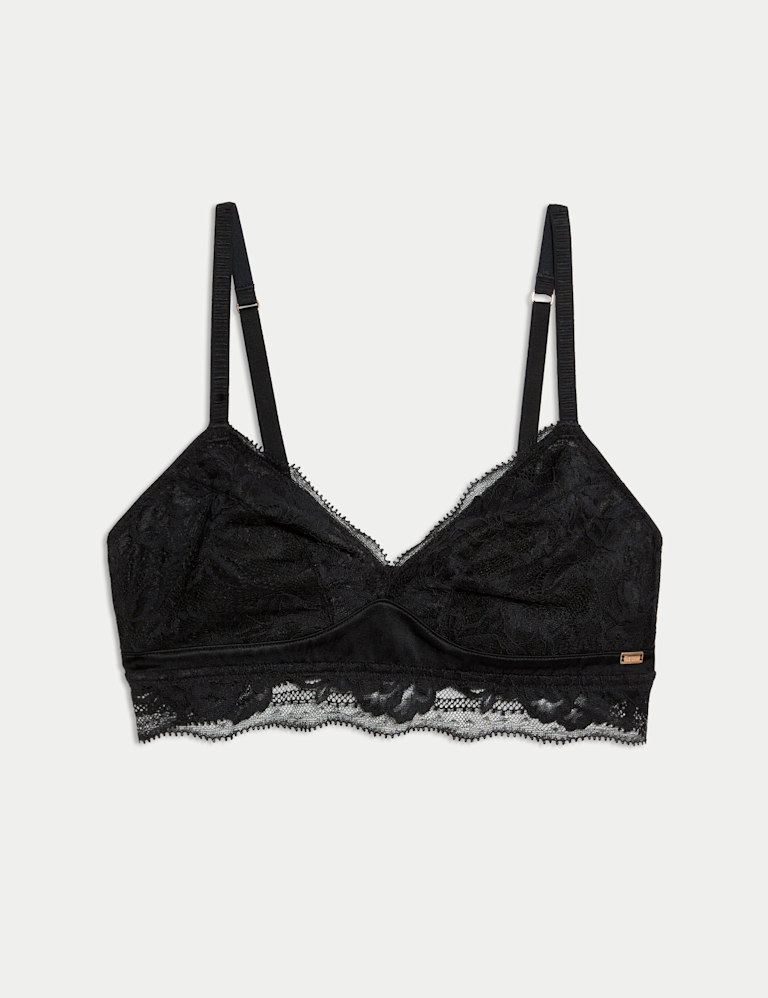 Silk & Lace Non Wired Bralette A-E