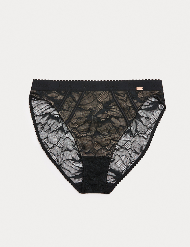 LaceWear High Waisted High Leg Knickers