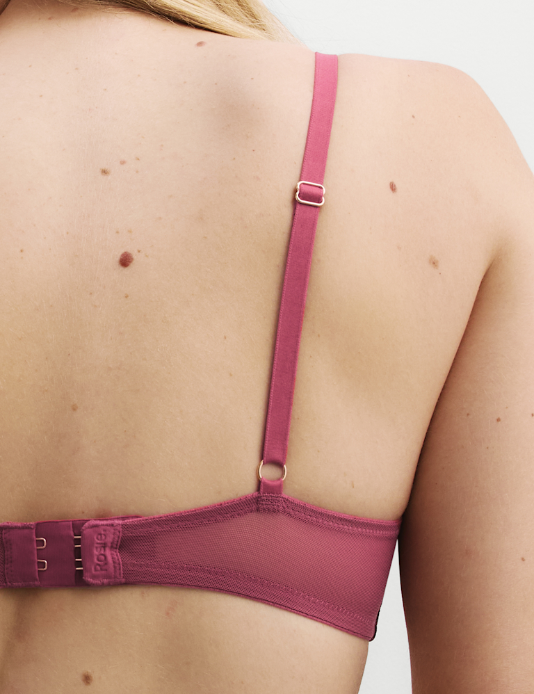 Lisianthus Embroidery Wired Balcony Bra A-E