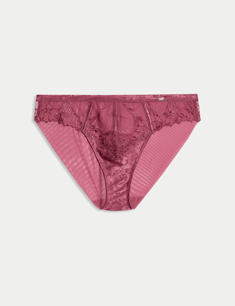 Lisianthus Embroidery High Leg Knickers