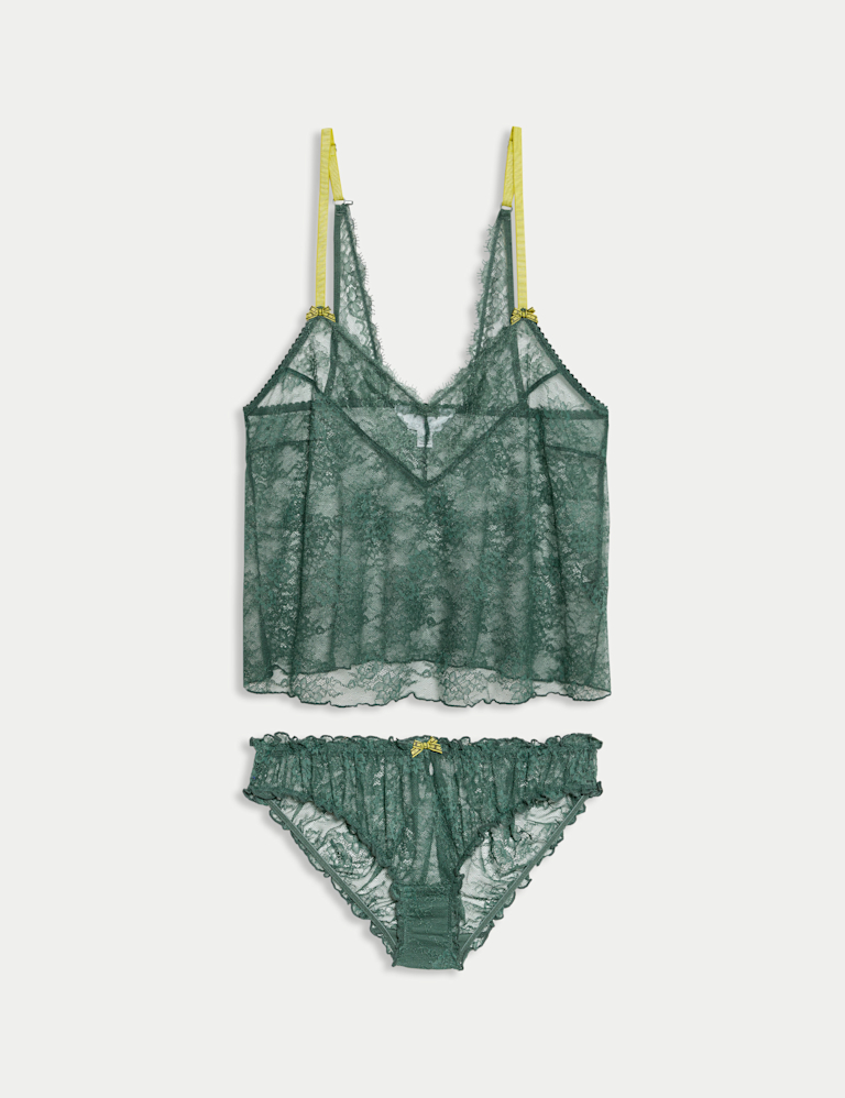 Anna Lace Camisole & French Knickers Set