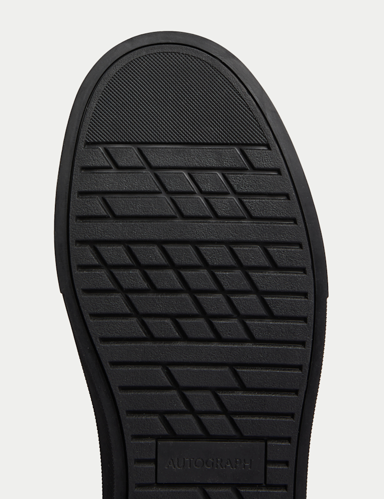 Leather Lace Up Trainers with Freshfeet™