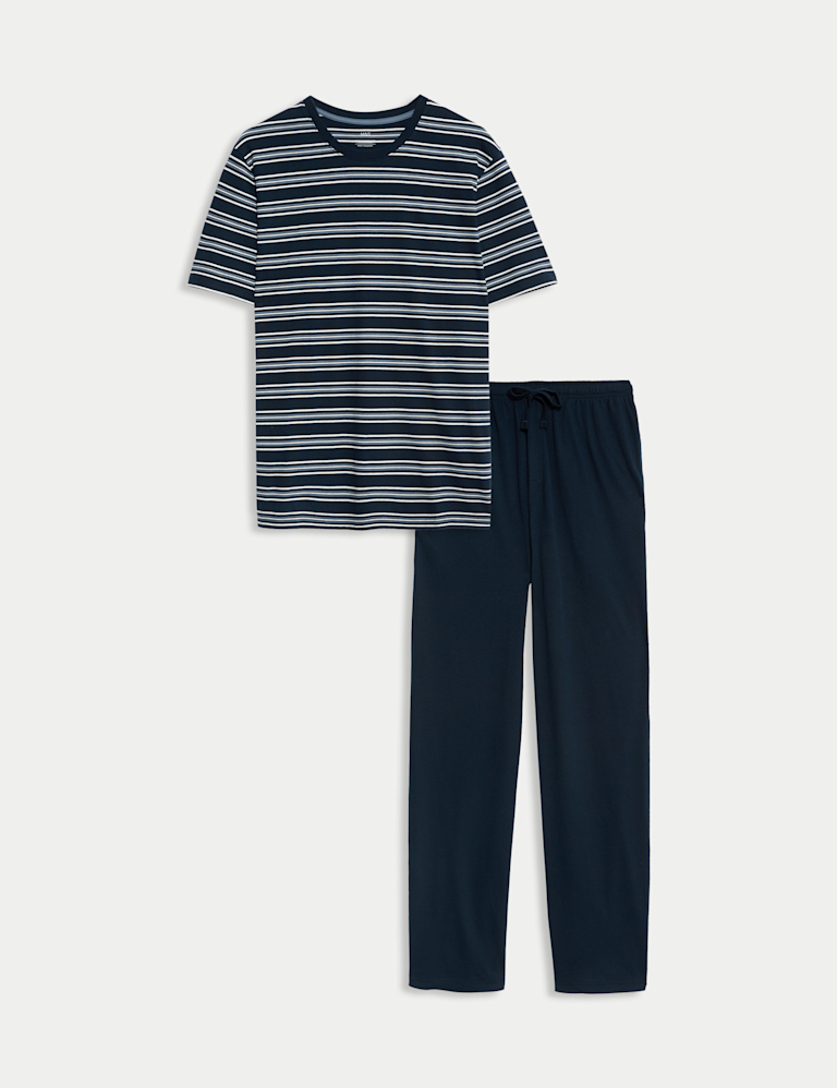 Pure Cotton Striped Pyjama Set