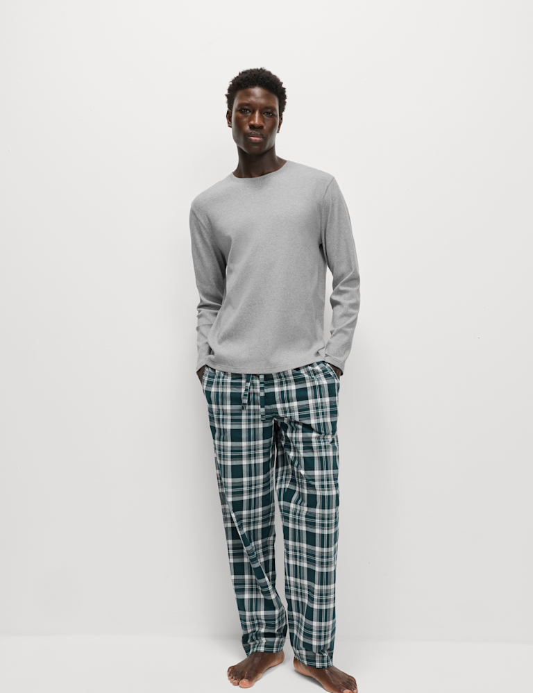 Pure Cotton Checked Pyjama Set