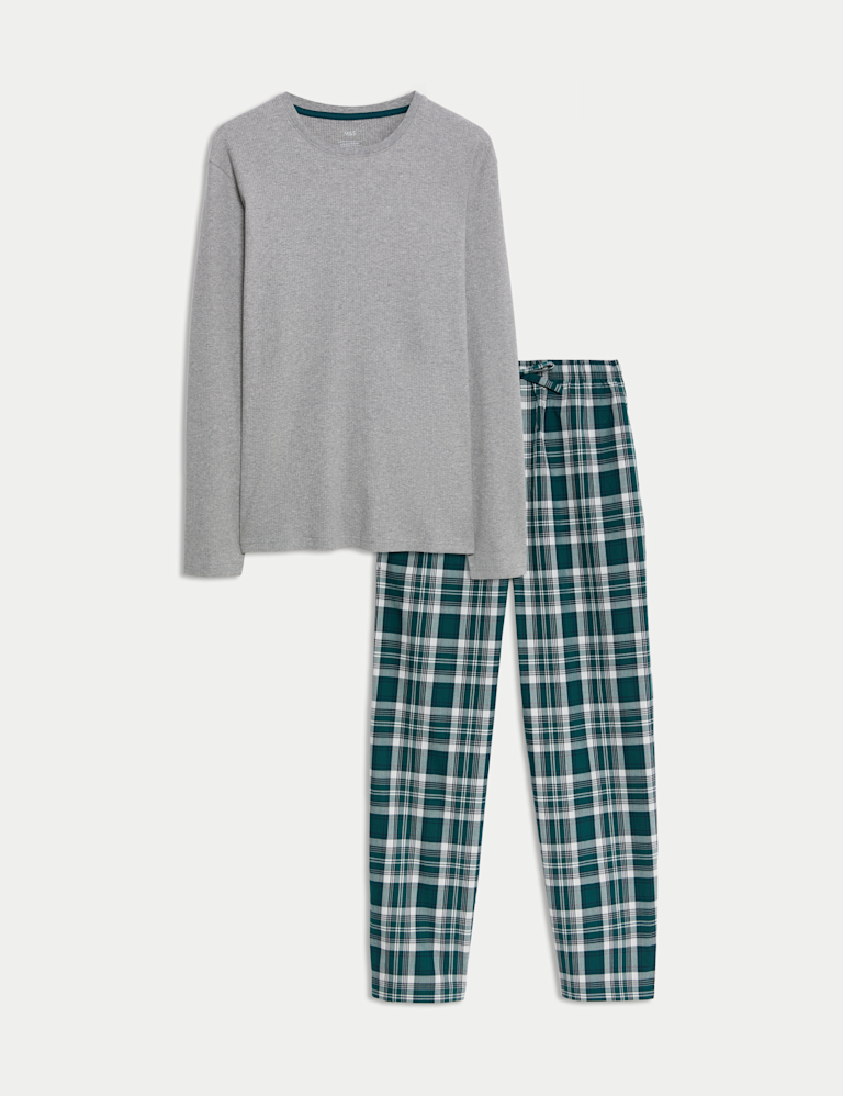 Pure Cotton Checked Pyjama Set