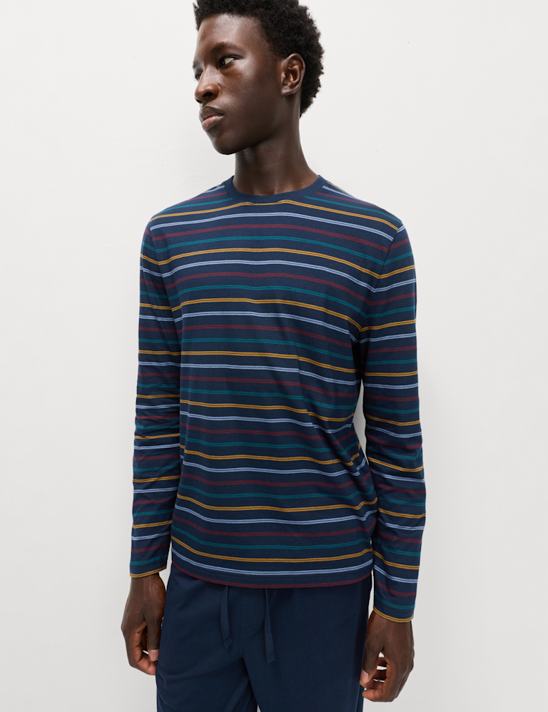 Pure Cotton Rainbow Stripe Pyjama Set