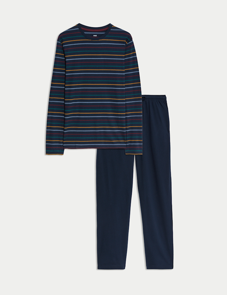 Pure Cotton Rainbow Stripe Pyjama Set