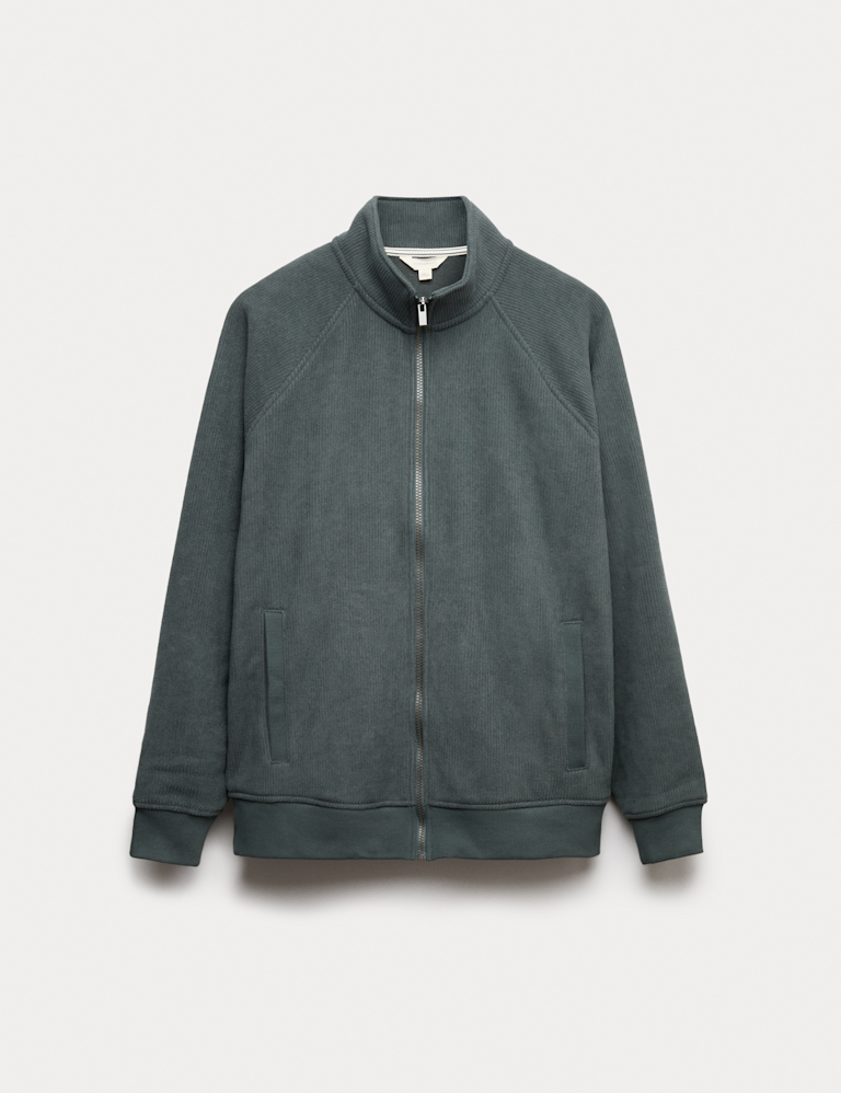 Fleece Zip Up Loungewear Top