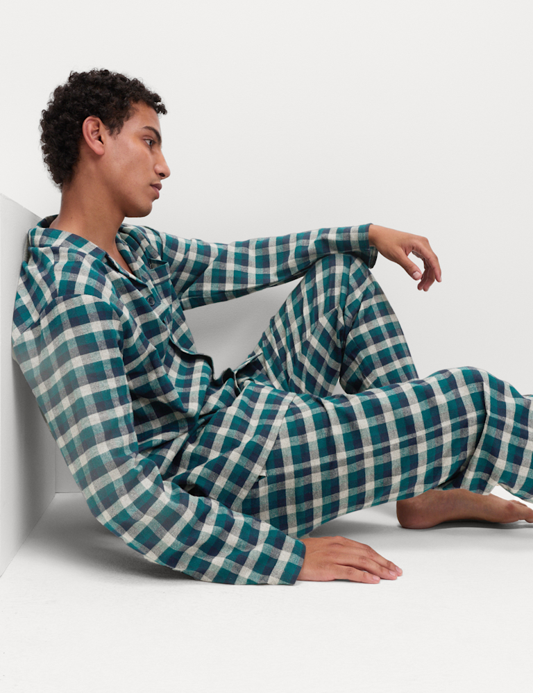 Brushed Cotton Buffalo Check Pyjama Set