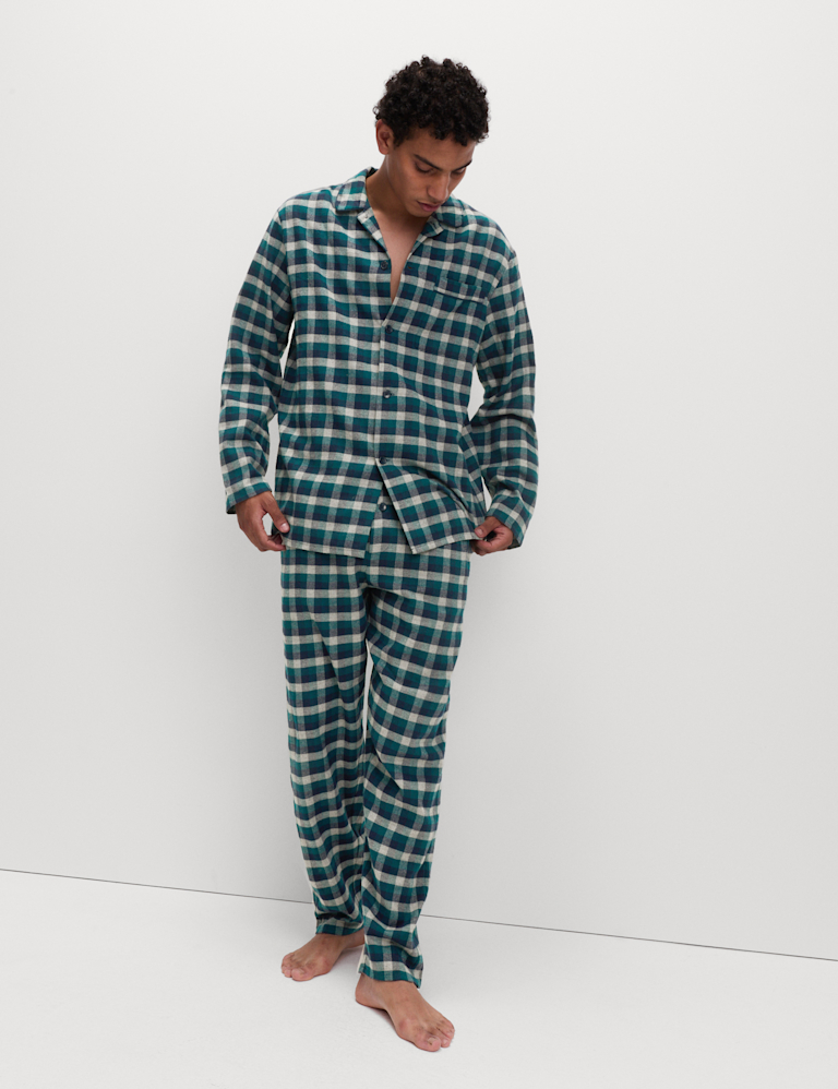 Brushed Cotton Buffalo Check Pyjama Set
