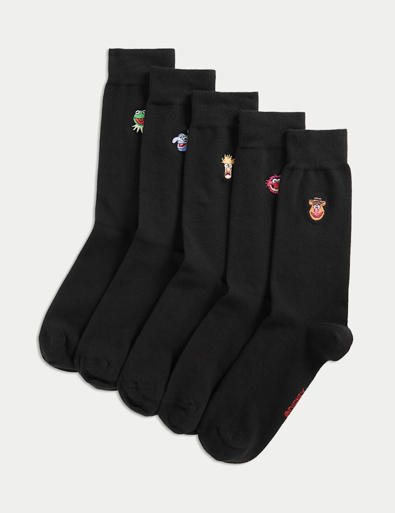 5pk Cotton Rich Muppets™ Socks